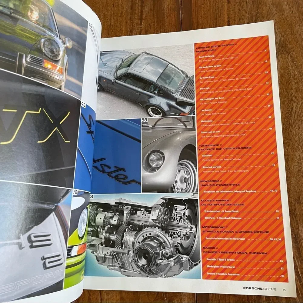 Porsche Scene Live Magazine Issue July/August 2014 GERMAN